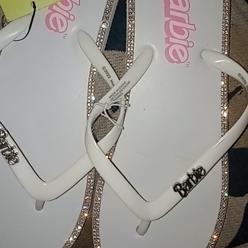 BARBIE RINESTONE FLIP-FLOPS!! Collectors!